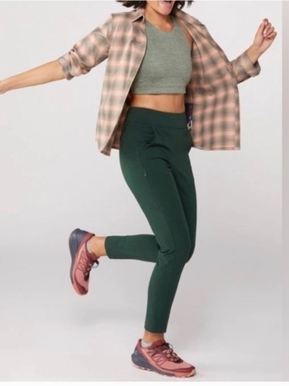 alder open air pants green